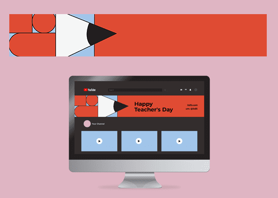 طرح مداد قرمز برای هدر و اسلایدر وب سایت