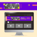 هدر لایه باز برای سایت موزیک