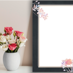 حاشیه گل برای تقدیر نامه