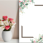 حاشیه گل خام برای طرح لوح تقدیر