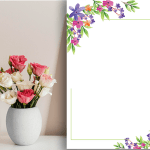 حاشیه گل PSD و آماده