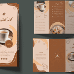 طرح psd بروشور برای کافی شاپ