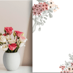 طرح حاشیه گل گوشه ای آماده