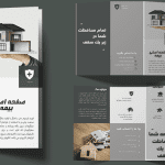 طرح بروشور لایه باز مشاور املاک
