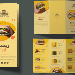 طرح کاتالوگ یا بروشور فست فود