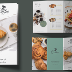 طرح بروشور برای کافه بستنی