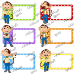 برچسب نام پسرانه برای مدرسه