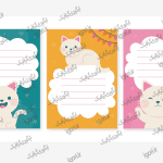 برچسب نام طرح گربه