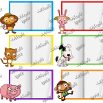 برچسب نام طرح حیوان کیوت