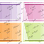 برچسب نام دانش آموزی طرح ساده