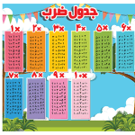 طرح طبیعت جدول ضرب سومی ها
