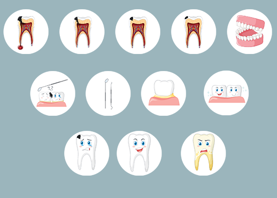 طرح دندان برای کاور استوری اینستا ۴۸