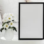 موکاپ قاب عکس و گلدون