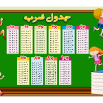 جدول ضرب طرح کودکان شیطون