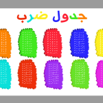 جدول ضرب طرح رنگی و خلاقانه