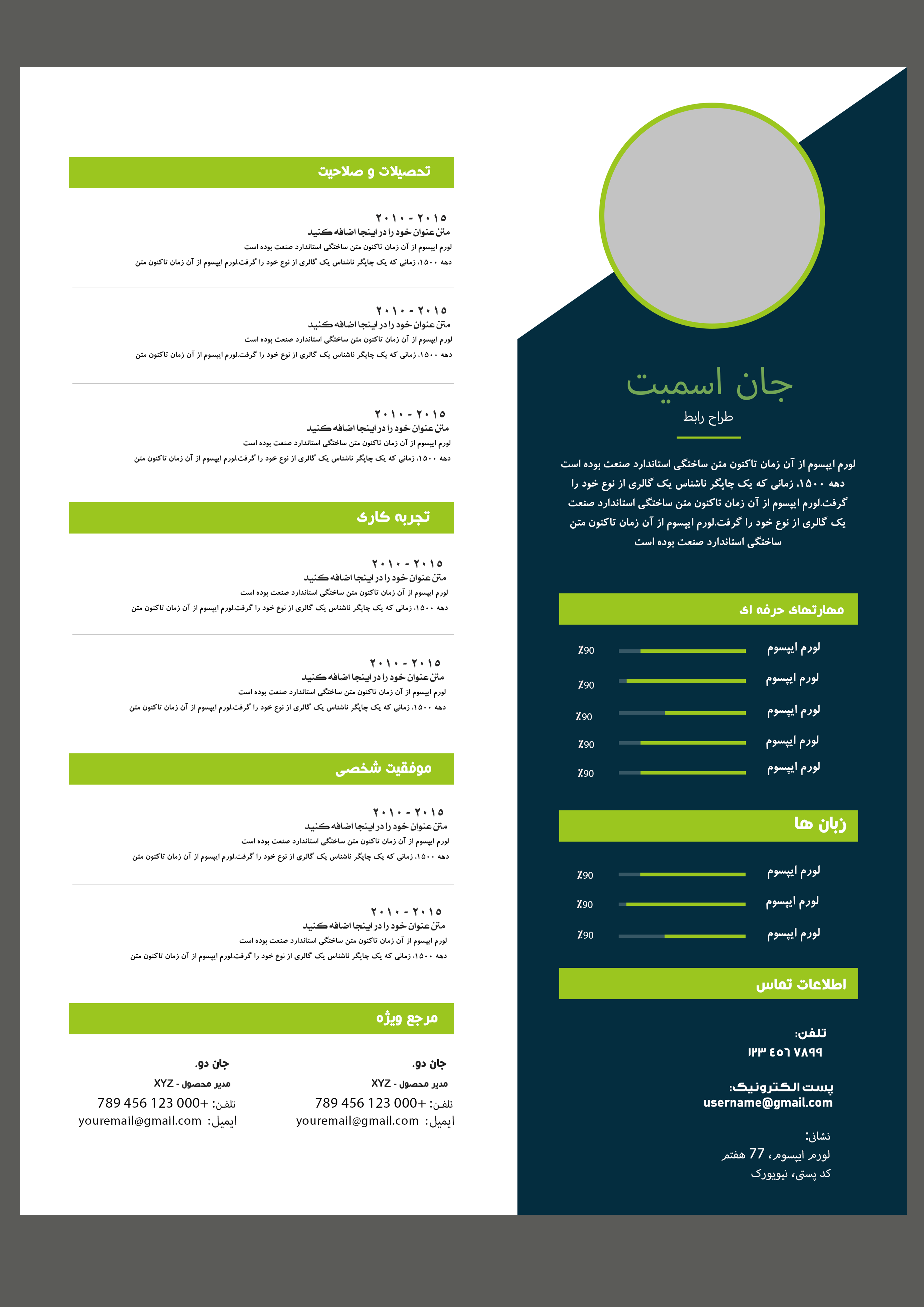 رزومه لایه باز برای بهبود اولین تأثیر 36