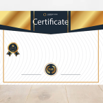طرح آماده سرتیفیکیت خام