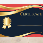 طرح رنگی و جذاب سرتیفیکیت خام