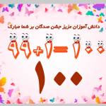 طرح کارت پستال جشن صدگان