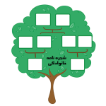 شجره‌نامه خانوادگی زیبا و مینیمال