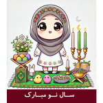 طرح فلش کارت سال نو دانش آموزی
