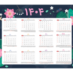 تقویم 1404 تک برگه لایه باز