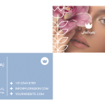 طرح کارت ویزیت آرایشگاه زنانه با طراحی مینیمال