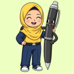 گیفت دختر خندون و خودکار برای جشن خودکار مدرسه