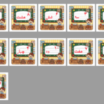 فلش کارت اعداد فارسی طرح پسر باهوش
